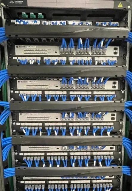 Cableado estructurado certificado en rack ERTEC